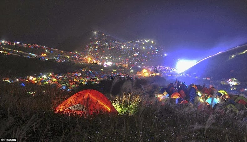 kleurrijk kamperen festival china