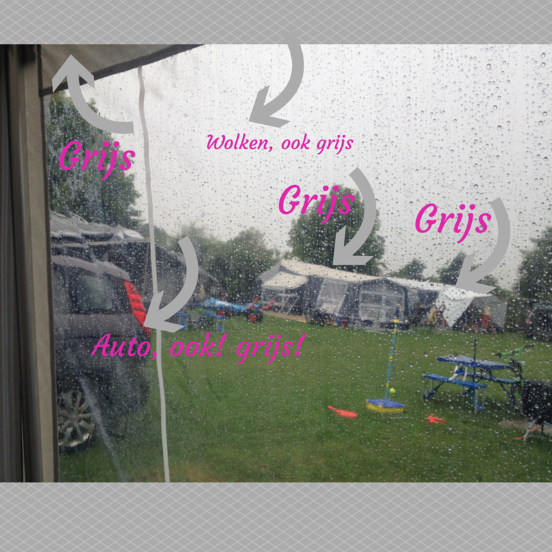 grijs antraciet donkerblauw voortent camping