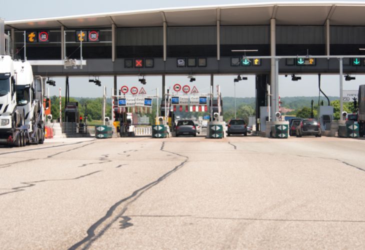 Tolbadge Frankrijk Tolstation