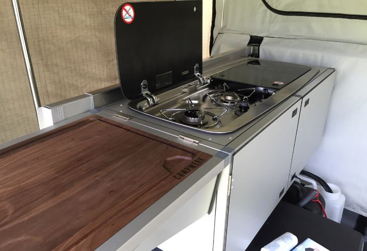 keuken in vouwwagen