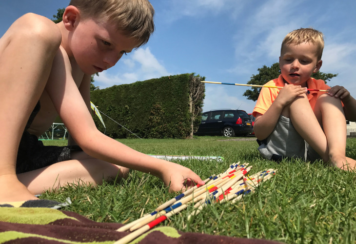 Reuze mikado campingspelletje