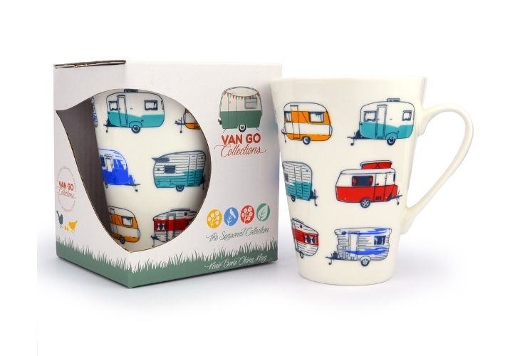 Beker caravans vaderdag cadeautje