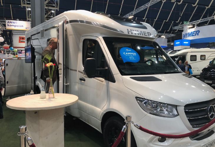 camper van het jaar Kampeer en Caravan Jaarbeurs 2018 Hymer