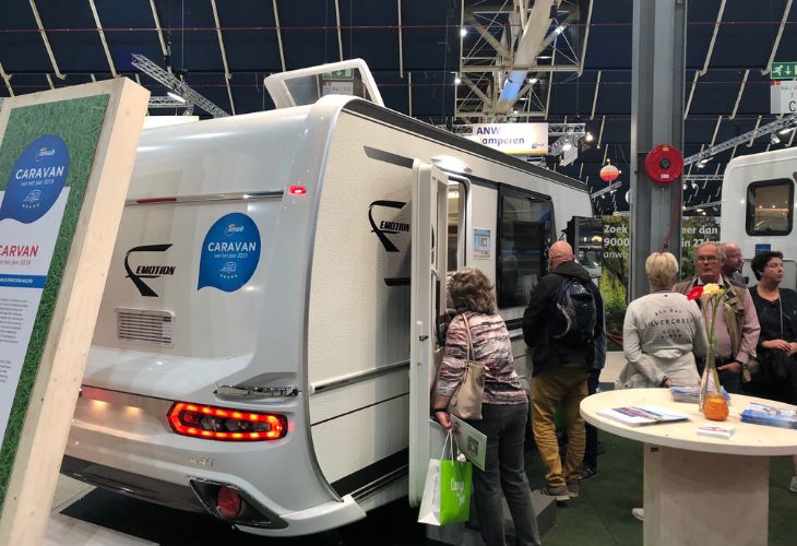 caravan van het jaar 2019 kampeer en caravan jaarbeurs 2019