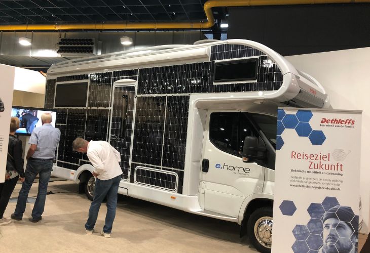 Kampeer en Caravan Jaarbeurs 2018 prototype camper zonnepanelen
