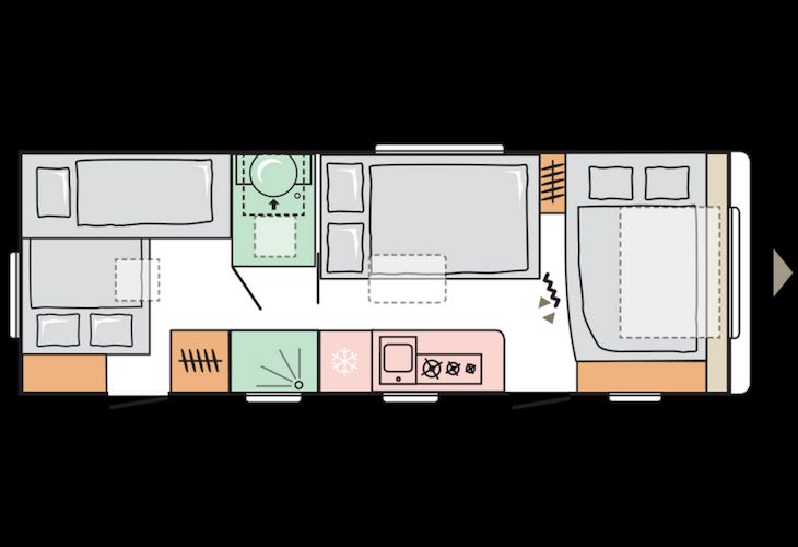 caravan voor pubers adria adora