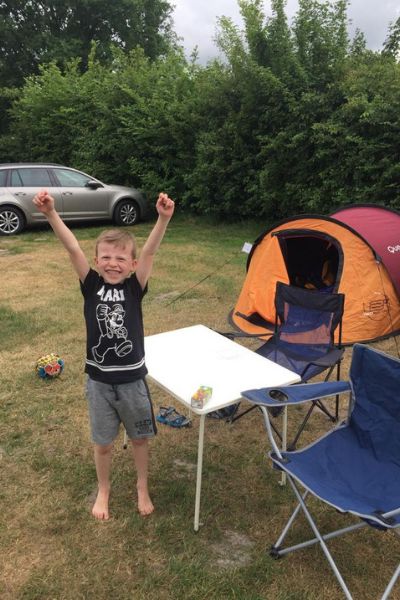 vader zoon weekend kamperen 2019