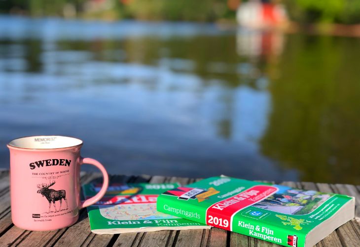 Klein en Fijn Campings ACSI Zweden bij meer beker
