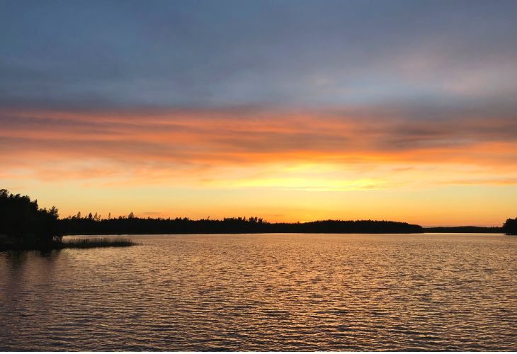 zonsondergang zweden