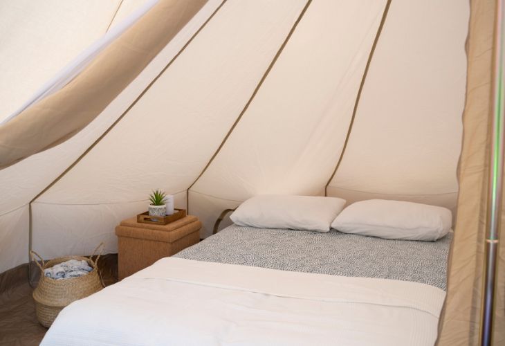 ingerichte belltent huren morgenrood
