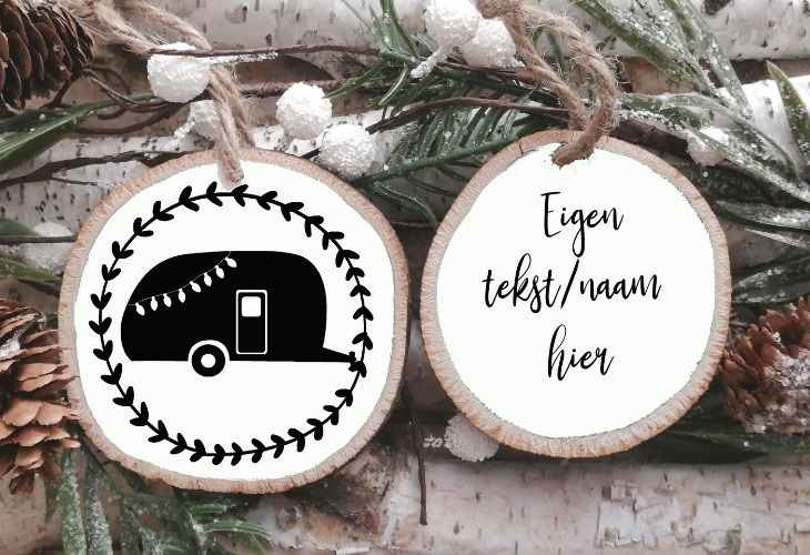 kerstversiering caravan