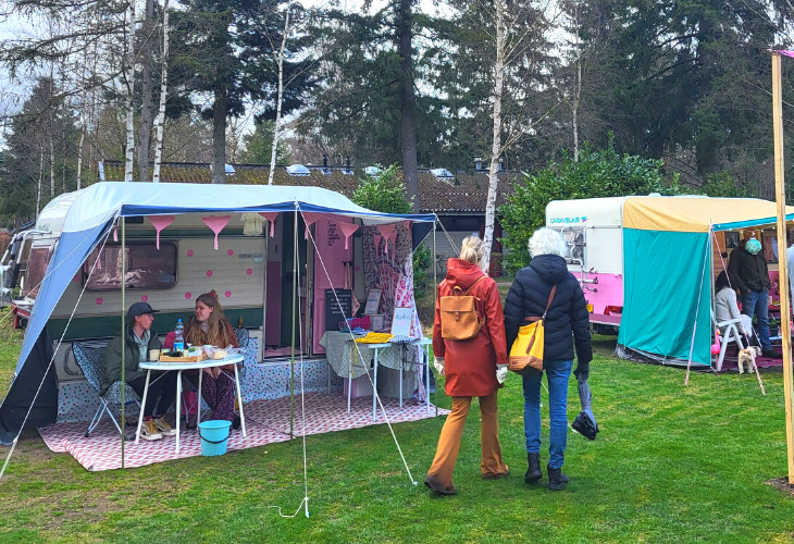 kleur op de camping tochtstrook van tafelzeil