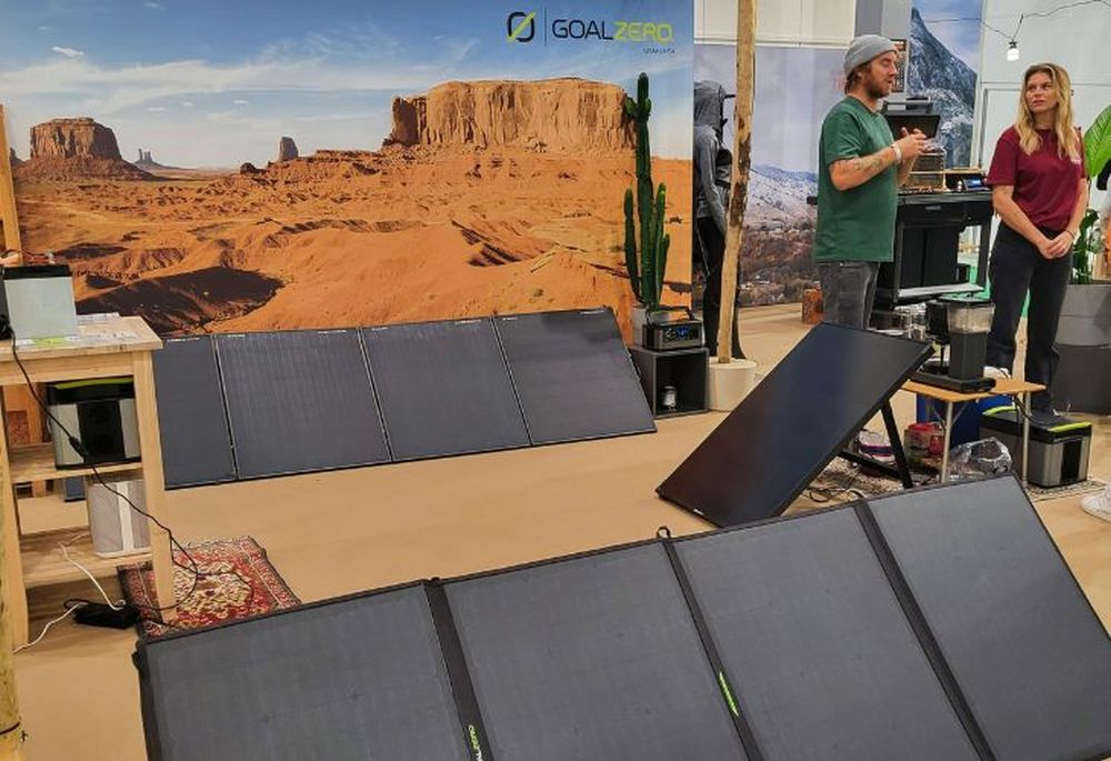 Kampeer en Caravan Jaarbeurs 2022 zonnepanelen