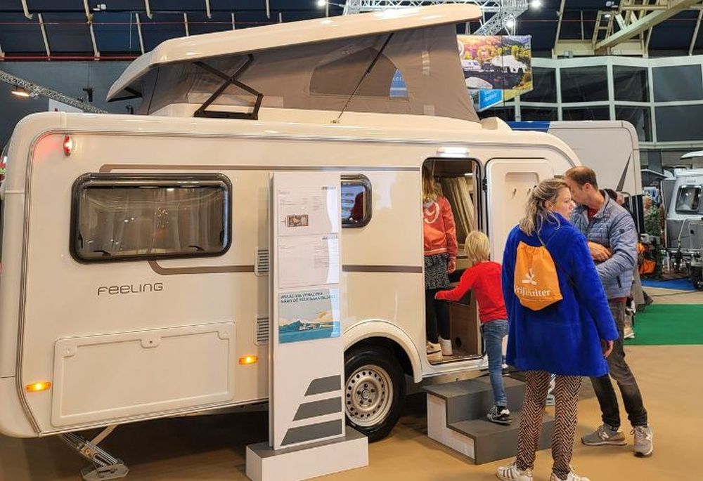 Kampeerbeurs Utrecht 2022 Eriba Feeling Slaapdak Hefdak