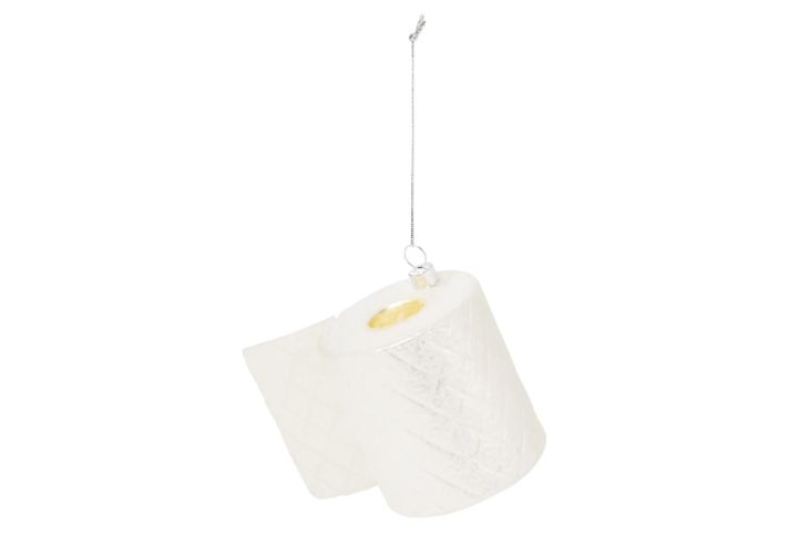 Wc Rol kerstbal kamperen 