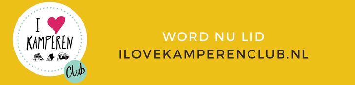 I Love kamperen club kampeerclub word lid banner