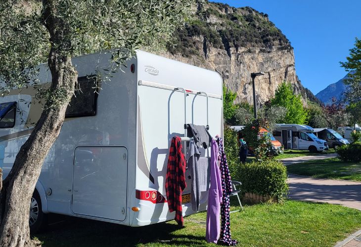 Camper achterkant camper fietsendrager