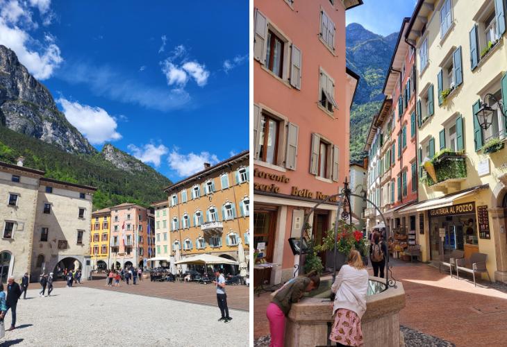 Riva del Garda centrum gardameer met kinderen