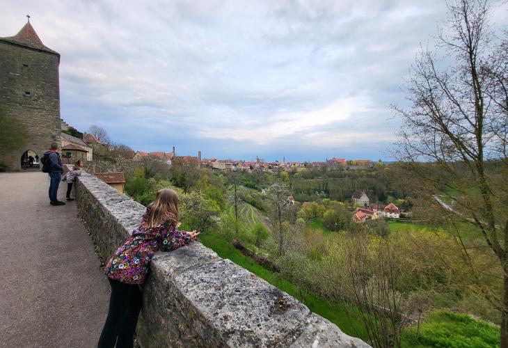 Rothenburg ob der tauber uitzicht burggarten