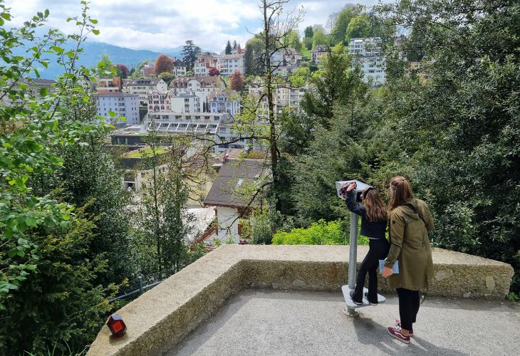 Gletscher Garten Luzern alpentuin uitzichtpunt