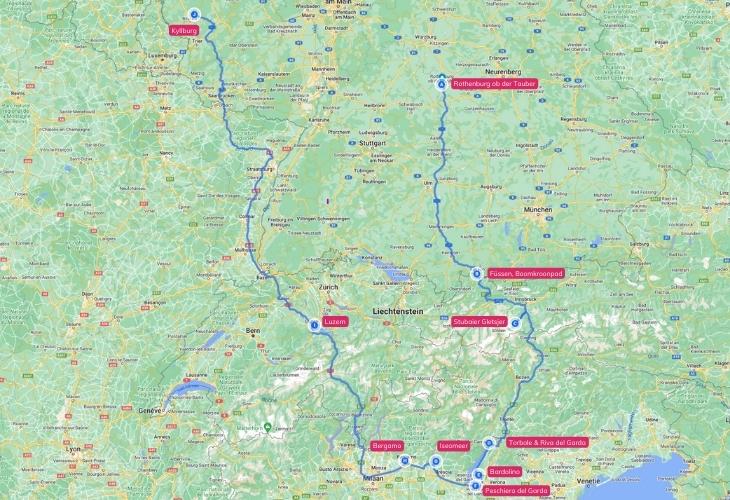 Camperreis rondreizen met camper route