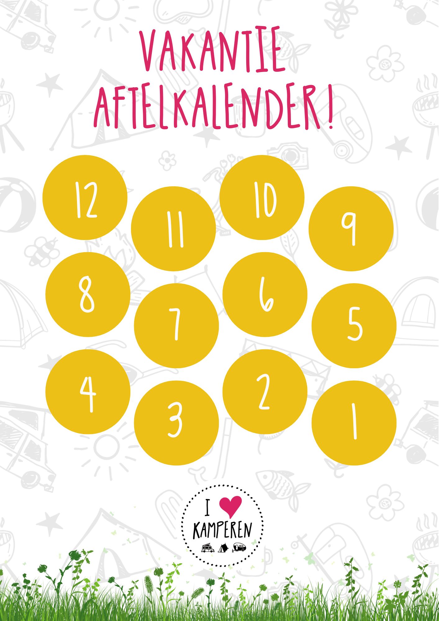Vakantie aftelkalender!
