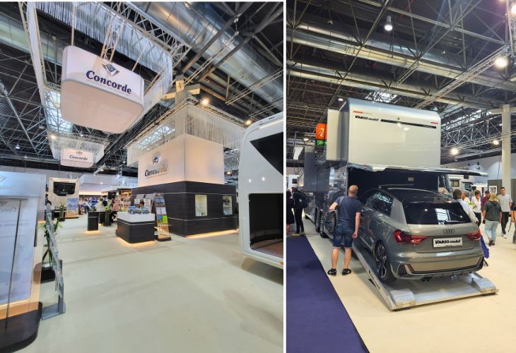 Concorde grote campers auto in camper camper met garage
