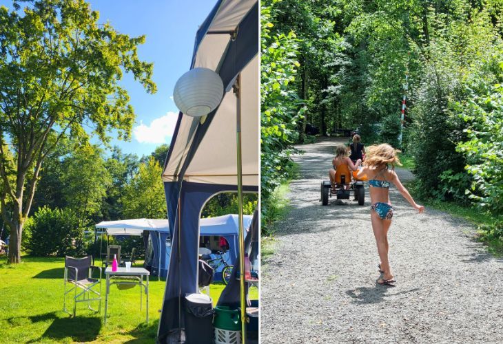 Camping Zwinderen Huppelen op de camping zomervakantie
