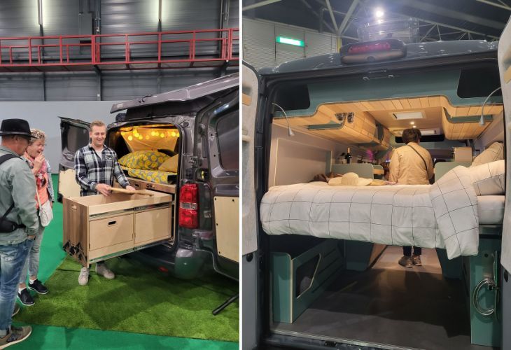 Camper zelf bouwen, campervan kampeer en caravan jaarbeurs 2023