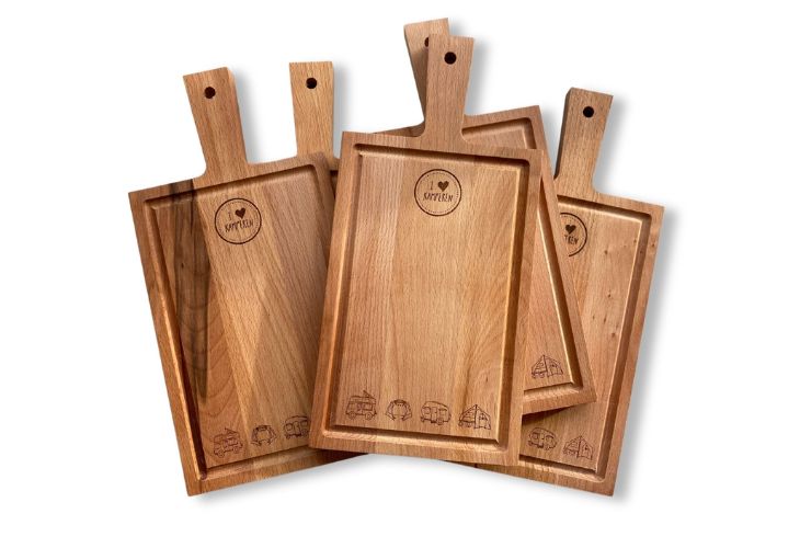 Kamperen kerst cadeau mannen borrelplank camping