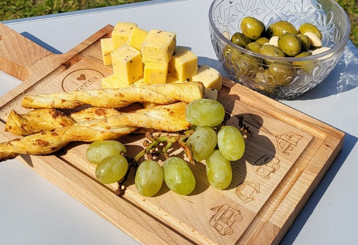 borrelplank kamperen camping kado kerst 